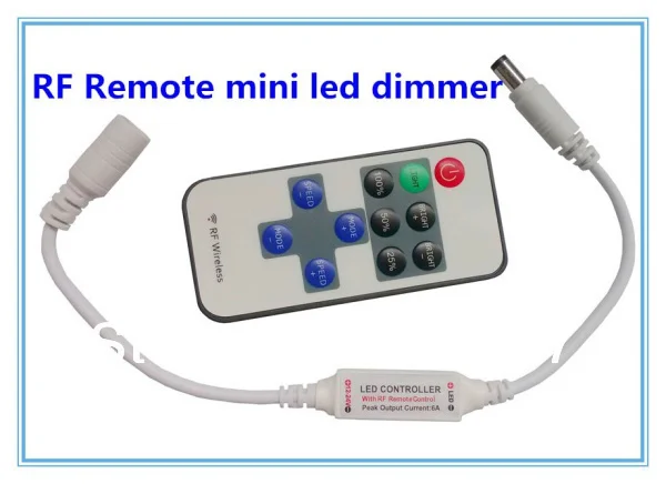 UN2F RF Wireless Mini LED Strip Controller Remote DC12V for single 5050/3528/5630 Lights Strips |