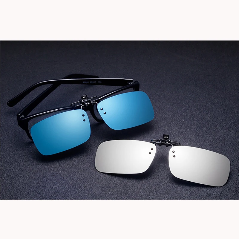 Pro Acme унисекс прямоугольные поляризационные солнцезащитные очки с клипсой для