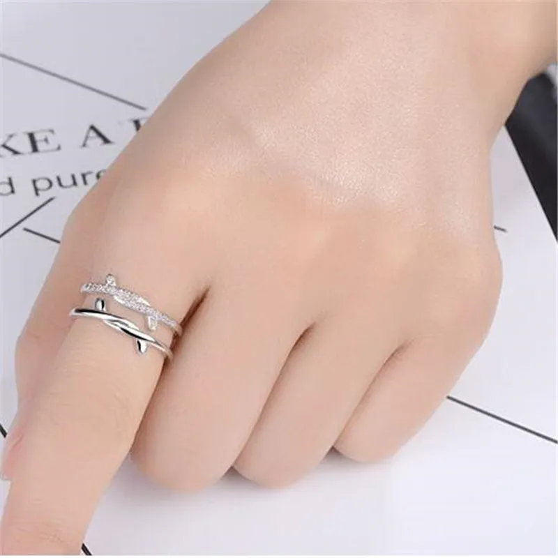 Кольцо LULU PIG в Корейском стиле серебряное или розовое золото простая