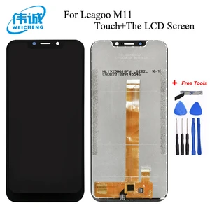 Дисплейный модуль WEICHENG для LEAGOO M11, с ЖК-дисплеем и кодирующий преобразователь сенсорного экрана в сборе панелью