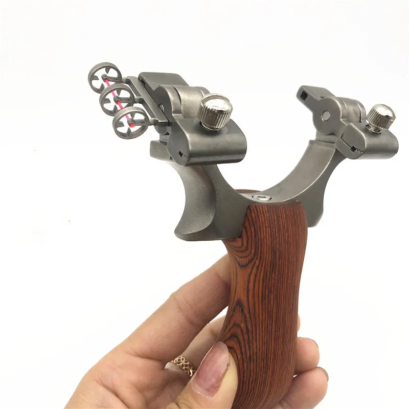Slingshot из нержавеющей стали для охоты slingshot плоская кожаная Резиновая лента спорта