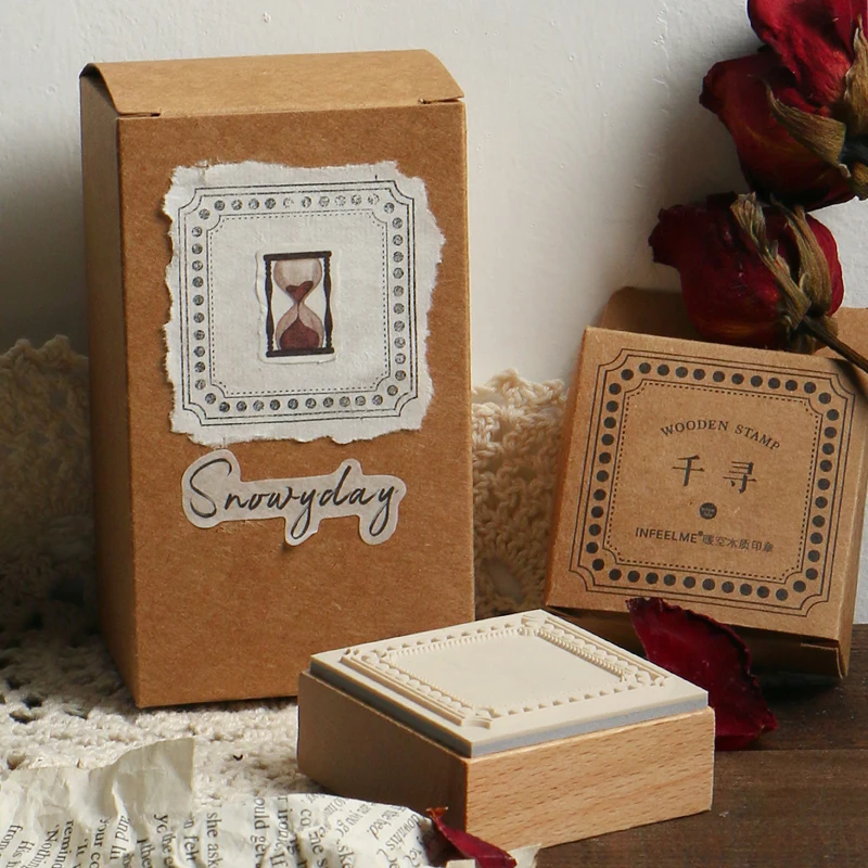 XINAHER винтажные этикетки с рисунком серии штампов DIY Деревянные и резиновые штампы