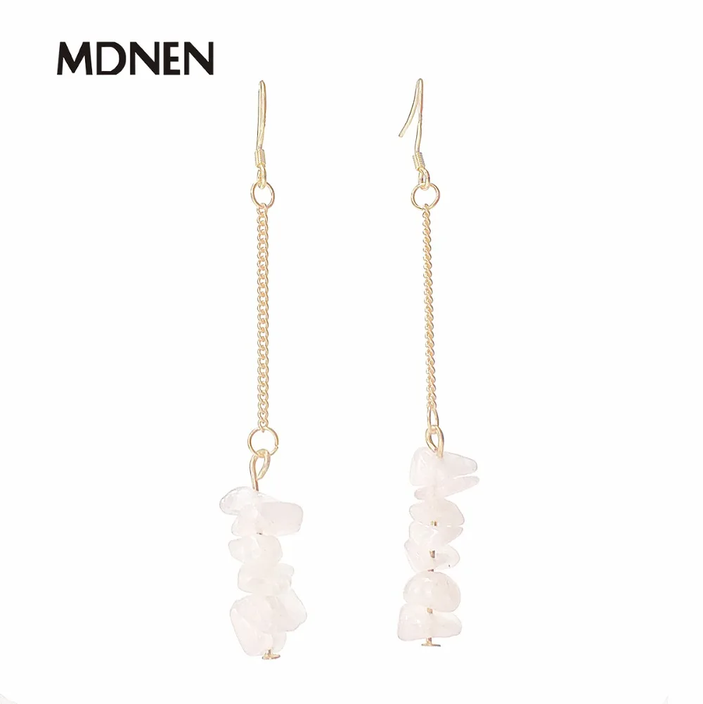 Dangle Earrings Broken Stone Green Purple Pink Irregular Fashion Drop For Women Gift Girl | Украшения и аксессуары