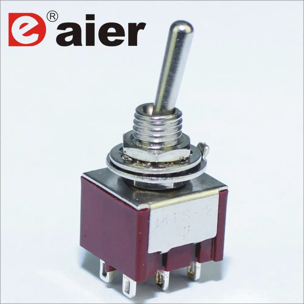100 шт. MTS 2033 вкл. ВКЛ. Тумблер 6 мм 3A 250VAC 6A 125VAC PIN мини фиксация гитары педаль