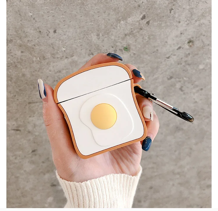 GlamPhoneCase персонализированные пашот яйцо Airpods1/2 поколение защитный чехол Apple