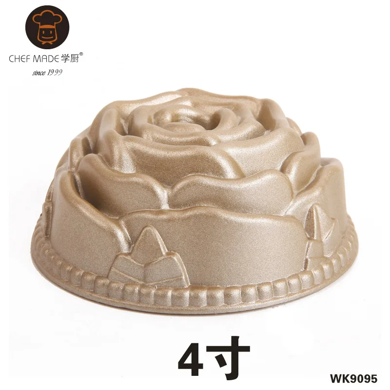 Сковорода для торта мини антипригарный пирог с золотой розой|baking dish|chef madebaking pan |
