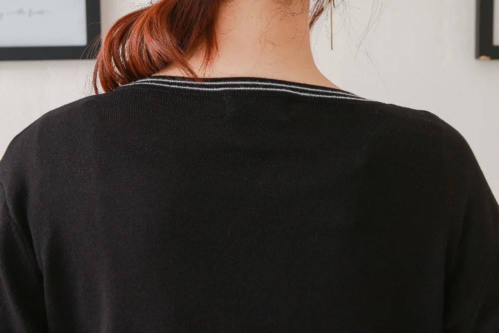 

New stylish spring and autumn women's cardigan V-Neck Solid Casual Korean style joker female's knit sweater cardigan coat