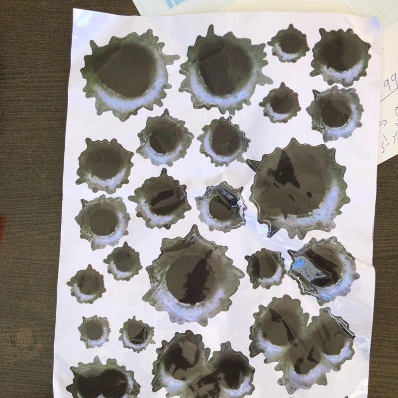 Новинка 2018 автомобильная имитация пулевого отверстия царапина