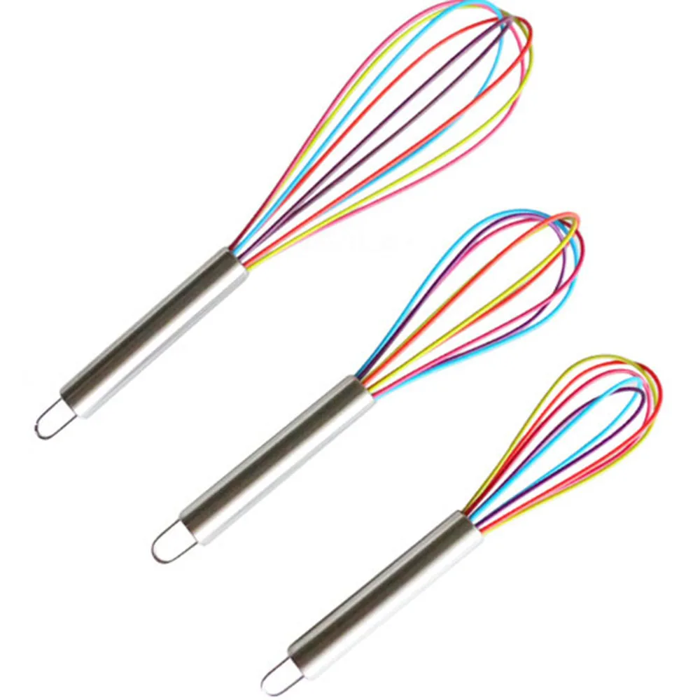 Миксер с венчиком для напитков 1 шт. силиконовый взбивания яиц кухонные