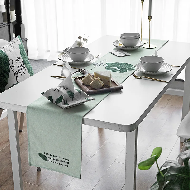 Модный домашний хлопковый Настольный чехол в скандинавском стиле с рисунком