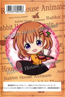 1 шт. 58 мм аниме Gochuumon wa Usagi Desuka? Kirima Syaro Tedeza-это заказы syaro? Значок булавки брошь