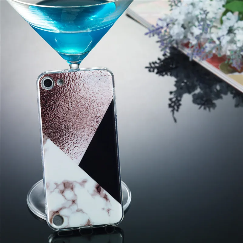Чехол для iPod Touch 5 6 го поколения из мягкого ТПУ с мраморным рисунком Для Touch5 Touch6