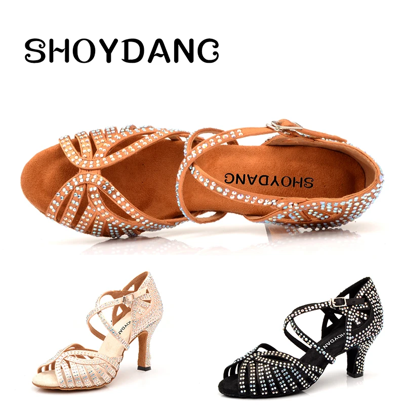 Туфли SHOYDANC женские для латиноамериканских танцев обувь латинских бальные туфли