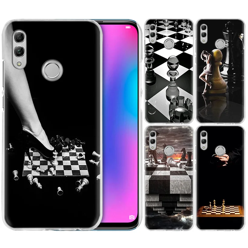 Черный и белый чехол для huawei Honor 8X Y9 20 9 10 Lite Play 8C 8A Pro V20 20i Y6 Y7 Y5 жесткий чехол для телефона из поликарбоната