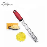 lmetjma cheese grater lemon zester ginger grater with micro blade and protective cover handheld kitchen cheese tools k0095