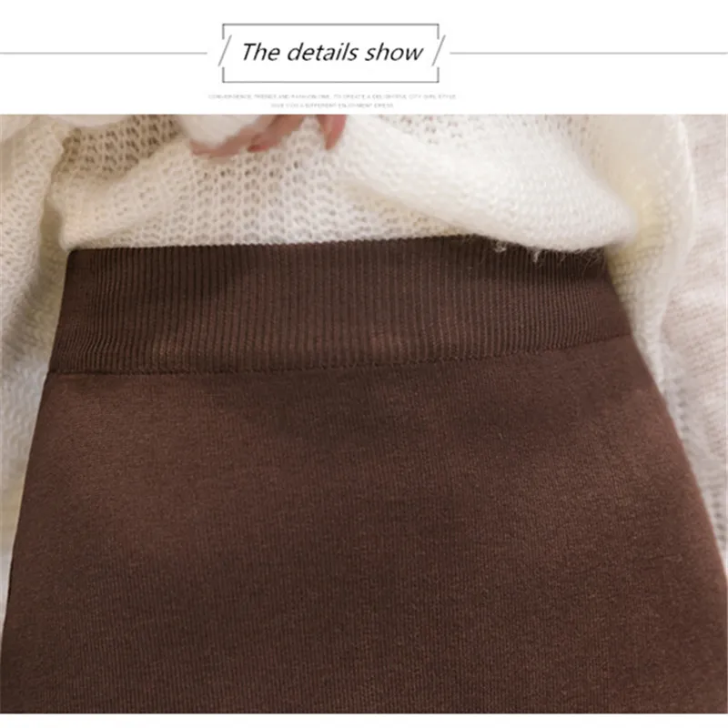 Женская трикотажная юбка-годе юбка до колен из вискозы с высокой талией