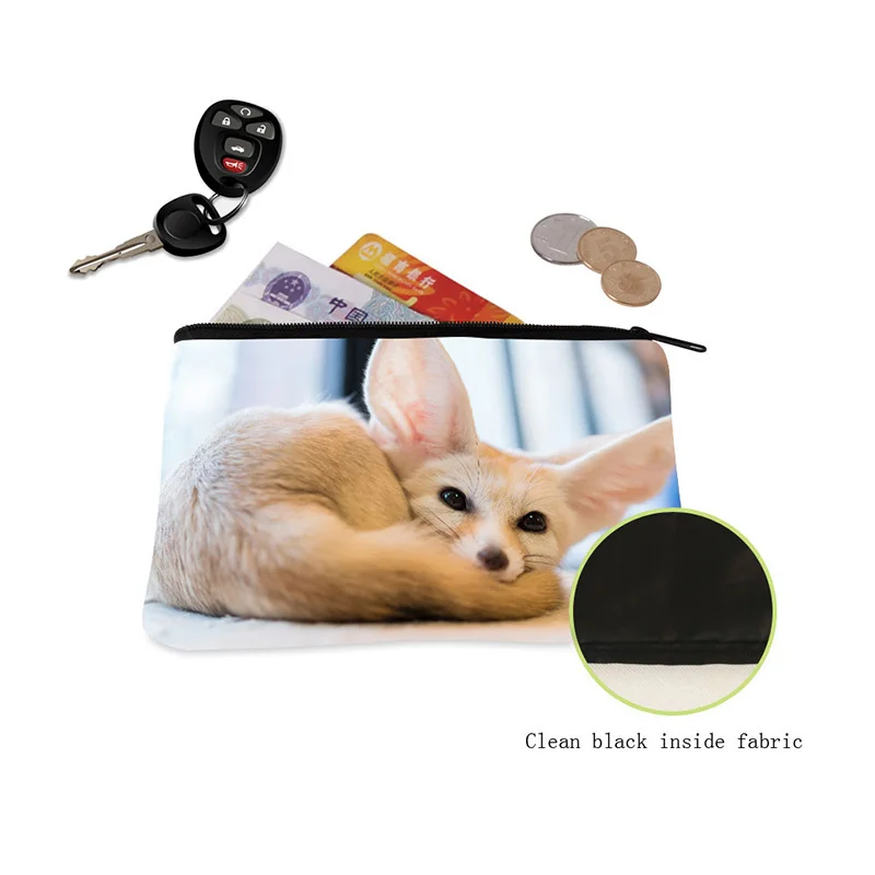 Ультралегкий брендовый женский кошелек из денима с принтом животных кошельки