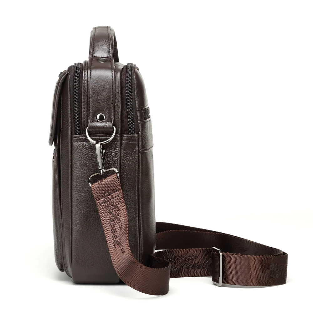 Сумка на плечо мужская из натуральной кожи повседневный мессенджер маленький