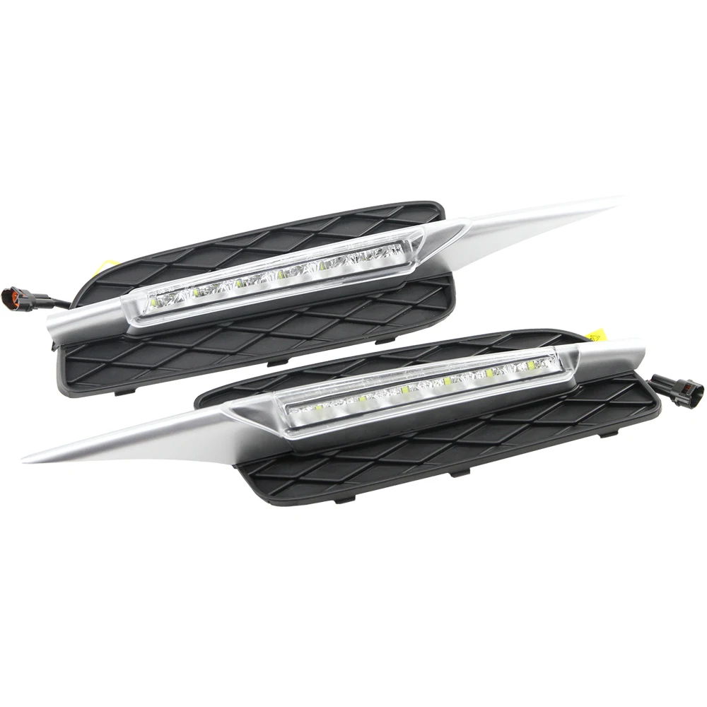 6000K Ксеноновые белые светодиодные дневные ходовые огни высокой мощности 18 Вт DRL