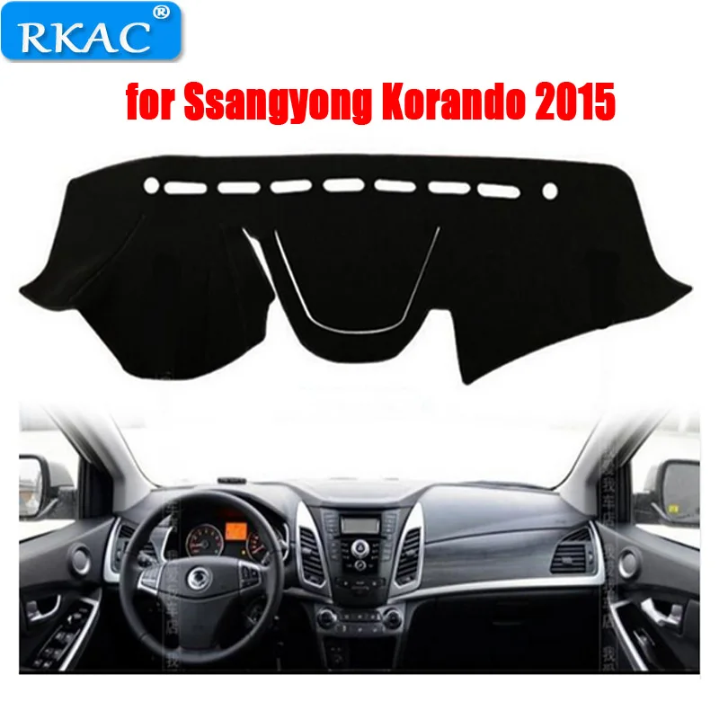Крышка приборной панели автомобиля коврик для Ssangyong Korando 2015 левый руль авто