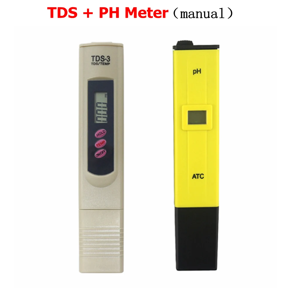 Цифровой ATC PH метр тестер воды Автоматическая калибровка TDS метр ЖК-дисплей ручка PH TDS монитор для качества воды еда аквариум бассейн - Цвет: TDS PH Meter Manual