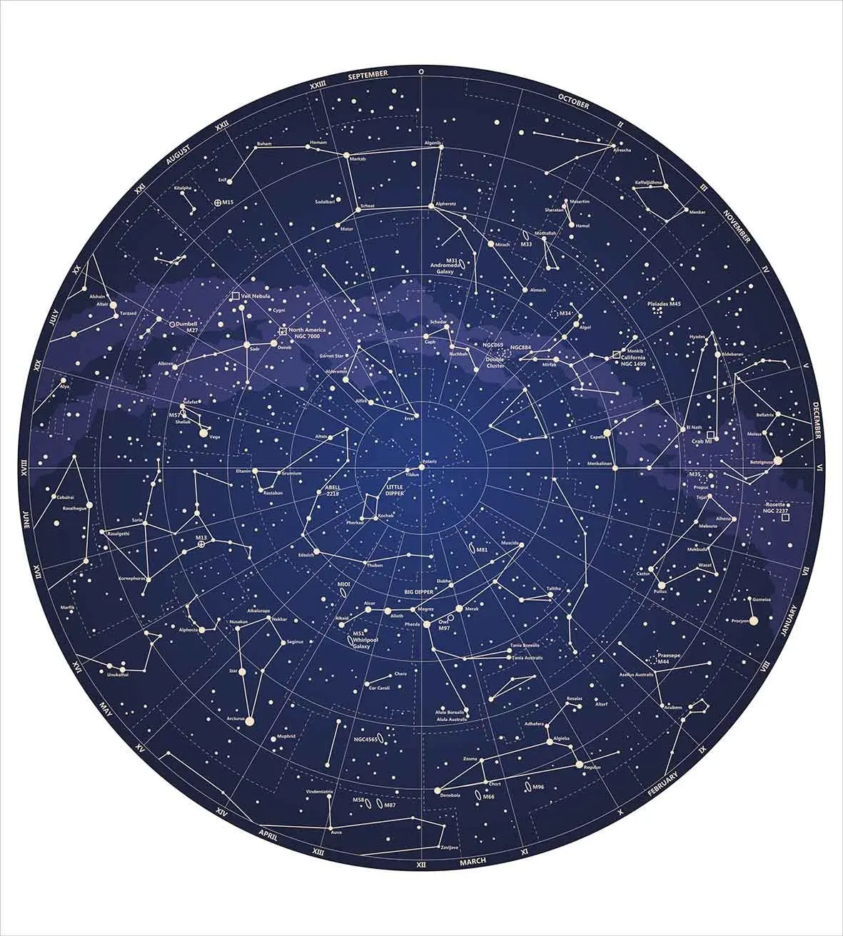 Набор пододеяльников с созвездием высокодетальный Комплект постельного белья