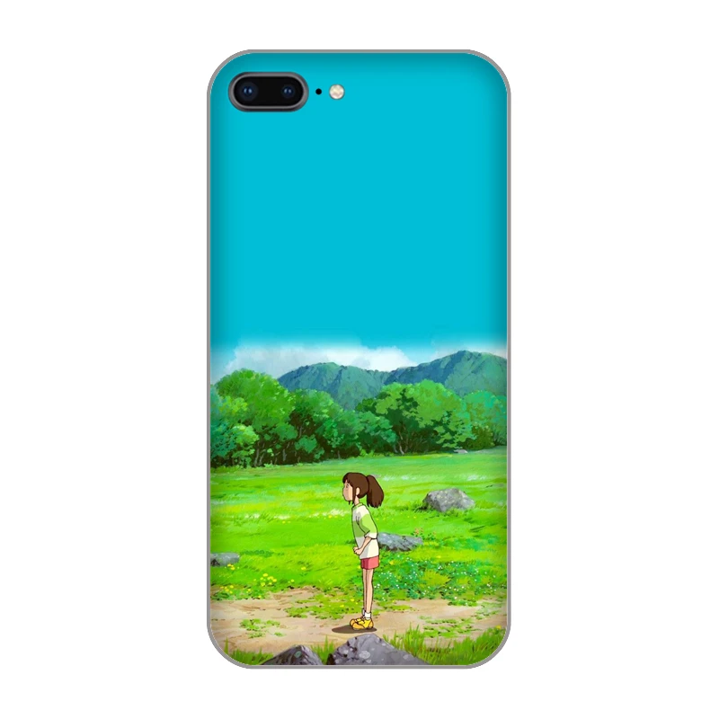 Spirited away Chihiro Ogino Sen Haku Soft TPU Phone back Cover Case for iphone 4 5 5s se 6 6s 8 plus 7 Plus X XR XS MAX shell |