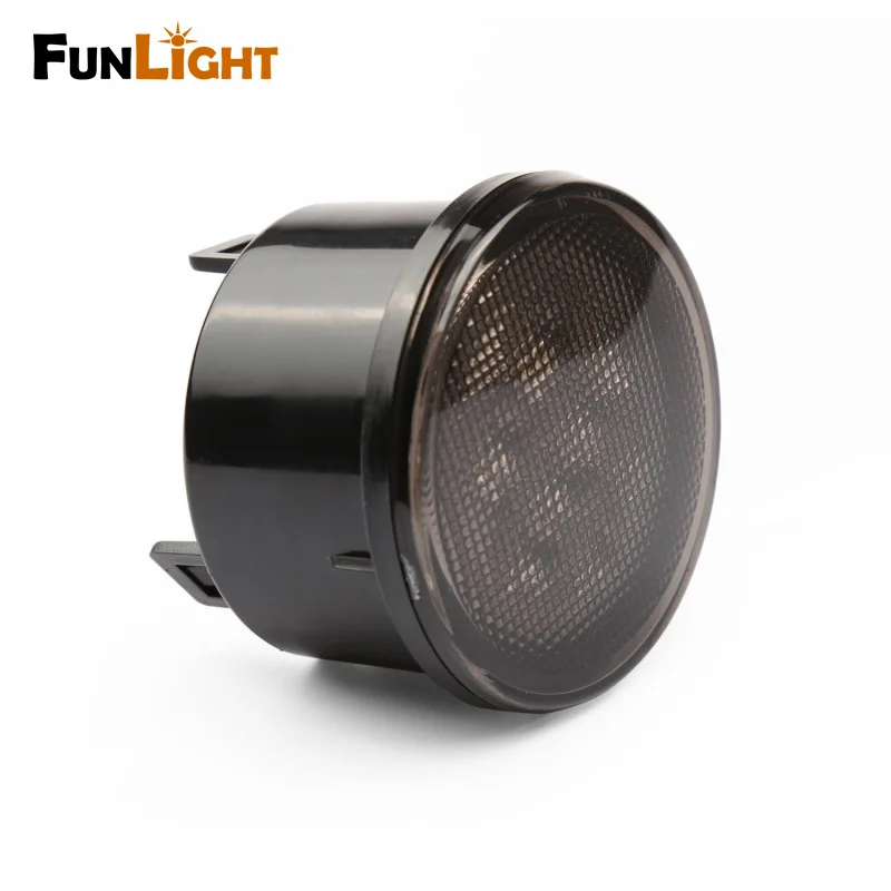 Светодиодная желтая Передняя сменная фара указателя поворота в сборе с дымовой