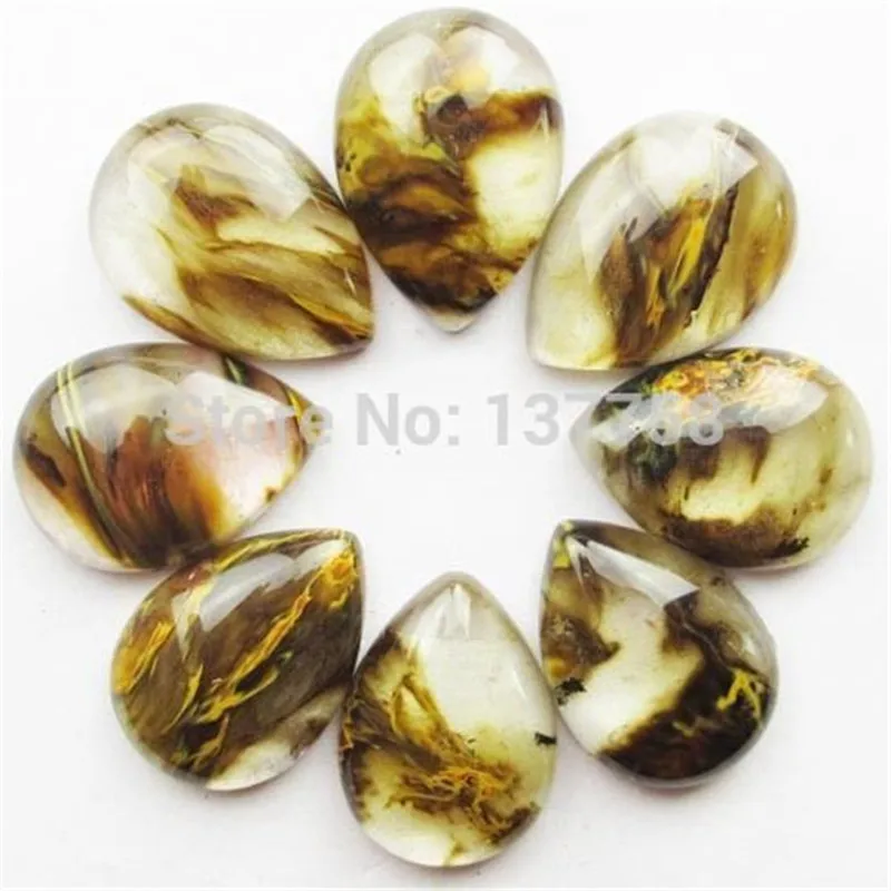 (Минимальный заказ $10) Кабошон из красивого вишневого кварца 25x18x5 мм 10 шт. ZN-170 |