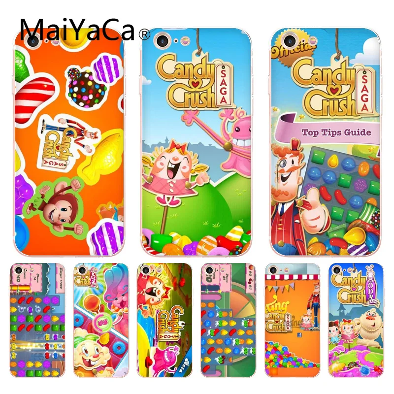 MaiYaCa для iphone 7 6 X Чехол Candy Crush Saga в продаже роскошные аксессуары телефонов iPhone 8 6S Plus