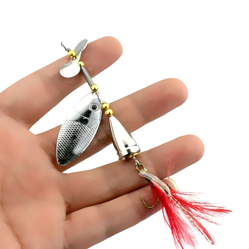 1 шт. рыболовная приманка искусственная наживка Спиннер медные металлические