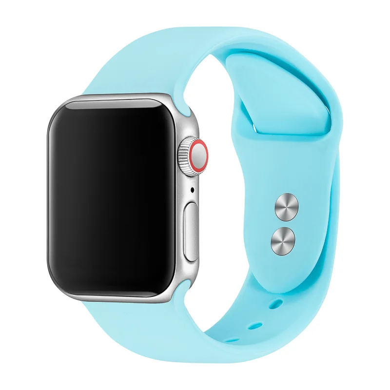 Ремешок для Apple Watch 38 мм 40 мм 42 мм 44 мм мягкий силиконовый Iwatch ремешок для Apple Watch серии 4,3, 2,1 81024