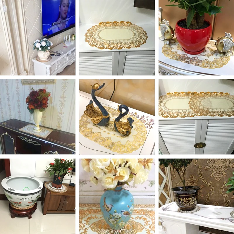 2 шт. круглая квадратная Нескользящая термостойкая подставка из ПВХ | Дом и сад