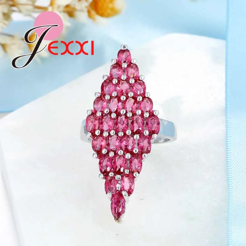 Гранат красный фианит проложить вырезать Арт Деко яркие коктейльные кольца для