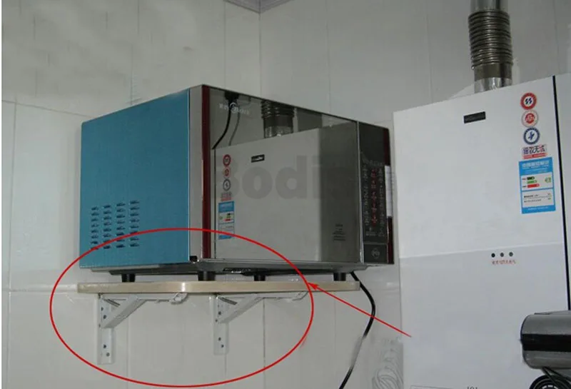 Настенная полка для микроволновой печи 10 дюймов держатель посудомоечной машины