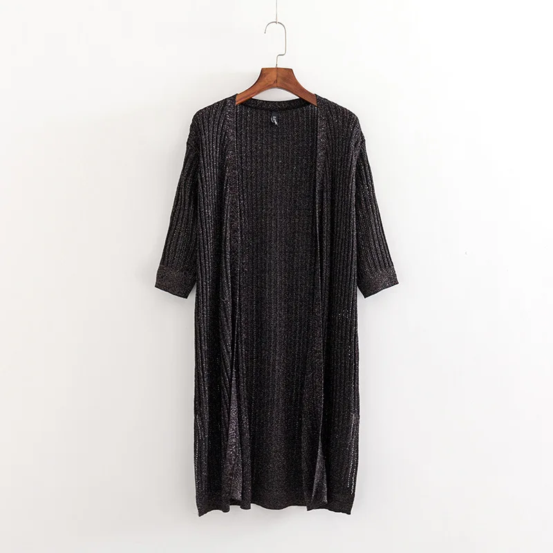 2019 Большие размеры повседневные кардиганы летняя женская одежда модные