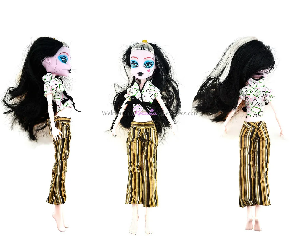 Rosana/Одежда для куклы Monster High, повседневная одежда, костюм, вечерние костюмы, юбка, кофта и штаны, штаны, наряд, аксессуары для кукол