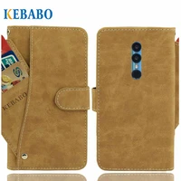 Vintage Leather Wallet UMIDIGI Case 5 5 Flip Luxury Front Card Slots Cover Magnet Stand Phone Protective Bags