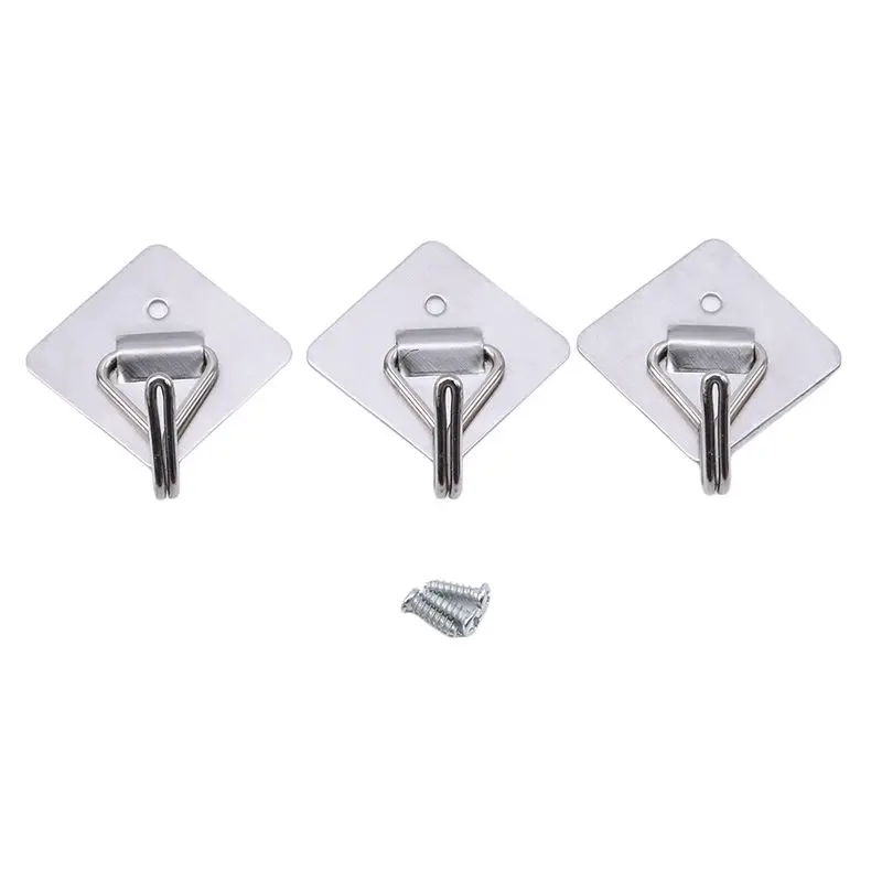 Горячая 3 шт. клейкая вешалка для одежды экономия пространства аксессуары ванной