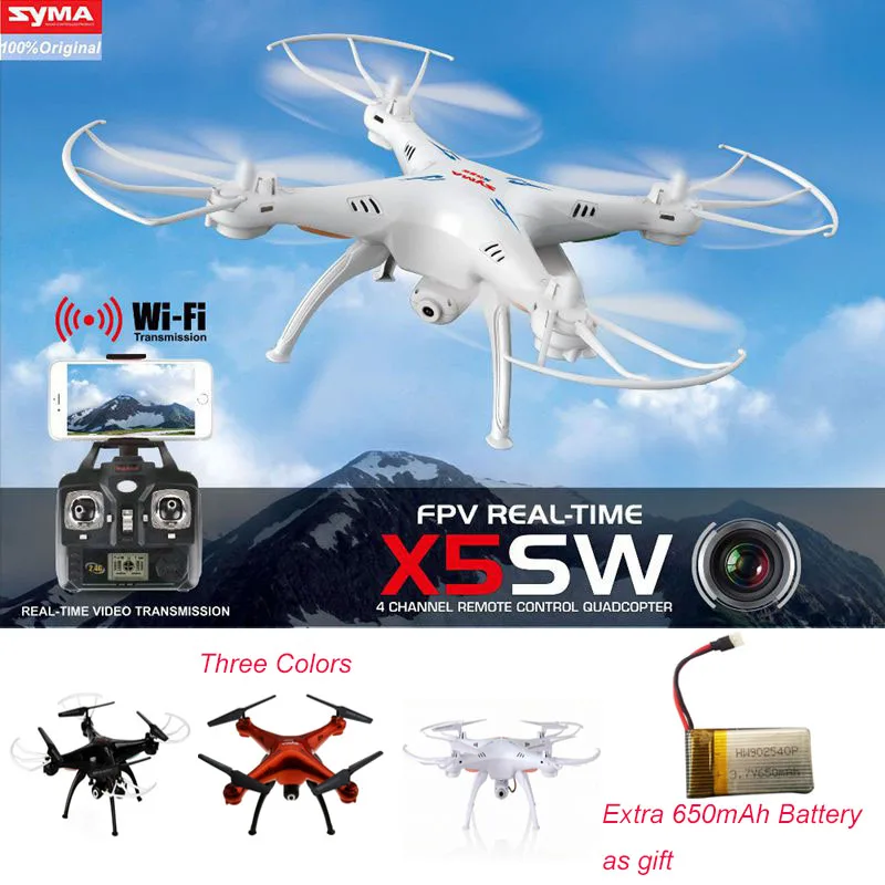 Квадрокоптер SYMA X5SW Wi Fi fpv с камерой 2 4 ГГц|fpv quadcopter|helicopter quadcopterquadcopter with camera |