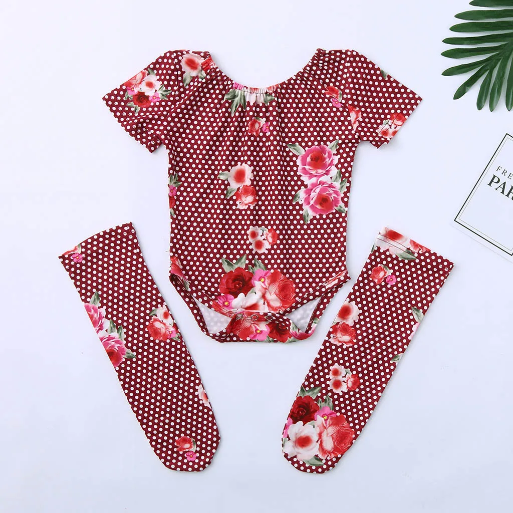 Комплект летней одежды из 3 предметов для маленьких девочек комбинезон с
