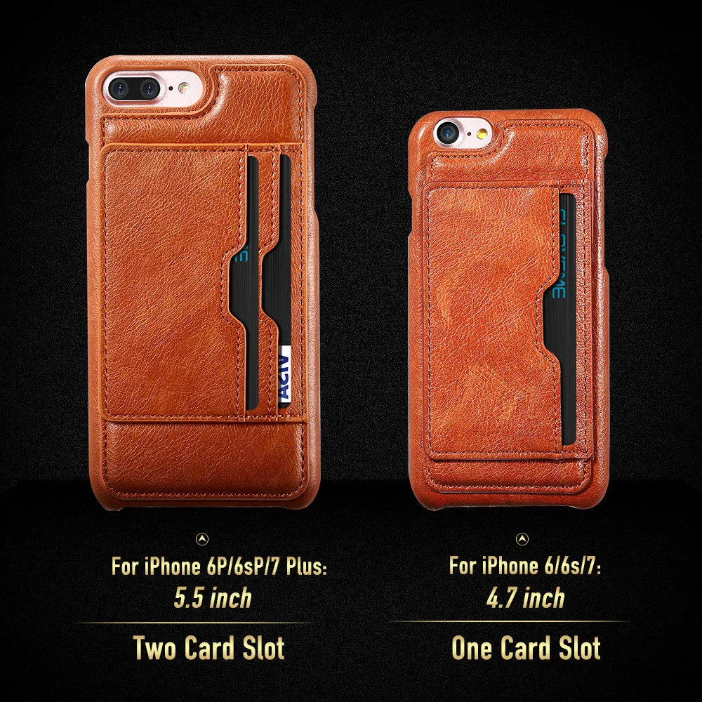 KISSCASE Модный чехол для iPhone 7 Plus роскошный кожаный телефона чехлы 6 6s 8 с держателем
