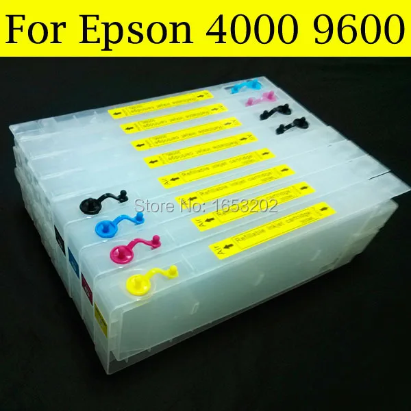 8 шт./лот пустой 4000 набор чернил для заправки картриджа EPSON принтер с T5441 T5448|ink