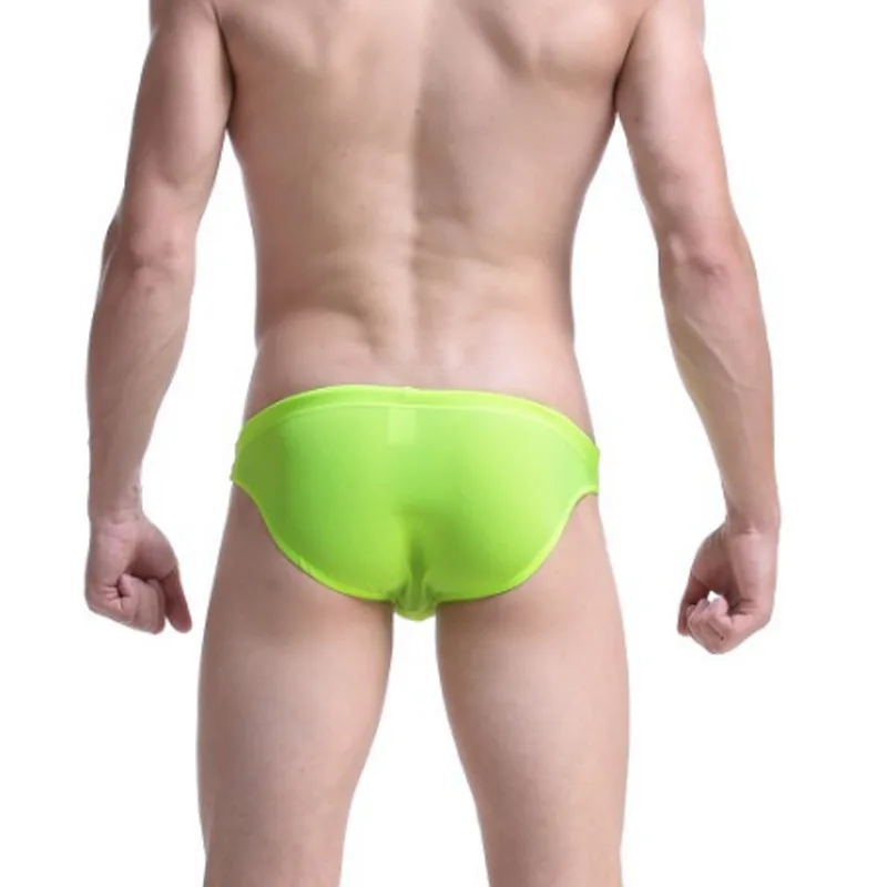 Летний мужской сексуальный купальник сплошной цвет на завязках мужские шорты