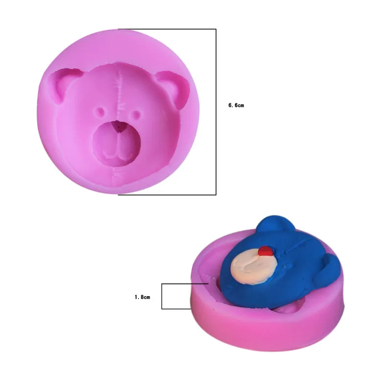 Торт помадка формы милый мультфильм Животные Дизайн DIY силиконовые 3D Торт помадка формы помадка выпечки инструмент