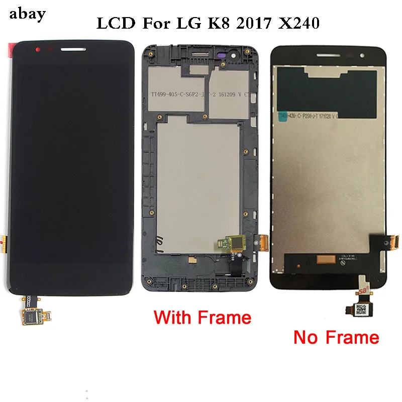 5 0 &quotдля LG K8 2017 дисплей X240 LCD с рамкой сенсорный экран мобильный телефон Lcds