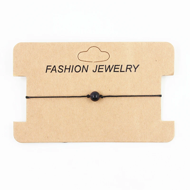 Натуральный камень 6 мм бусины Шарм мужской браслет плетение макраме для женщин и