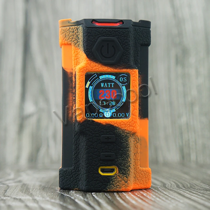 Sigelei SnowWolf Vfeng 230 Вт коробка мод, силиконовый чехол Защитный чехол для кожи пылезащитный и водонепроницаемый чехол для SnowWolf V feng Vape Mod