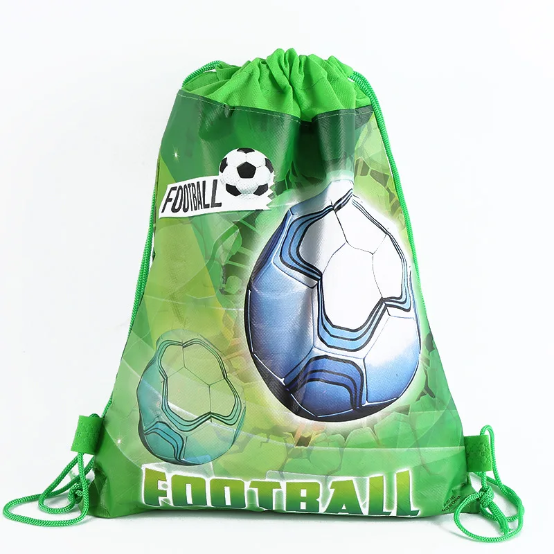 12 шт мультфильм нетканые тканевые сумки кисеты футбольный рюкзак подарок на день
