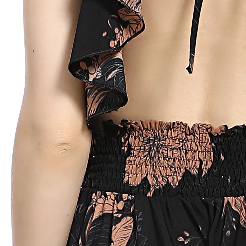 Летнее платье плюс Размеры элегантное шифоновое с принтом вечерние Макси Для